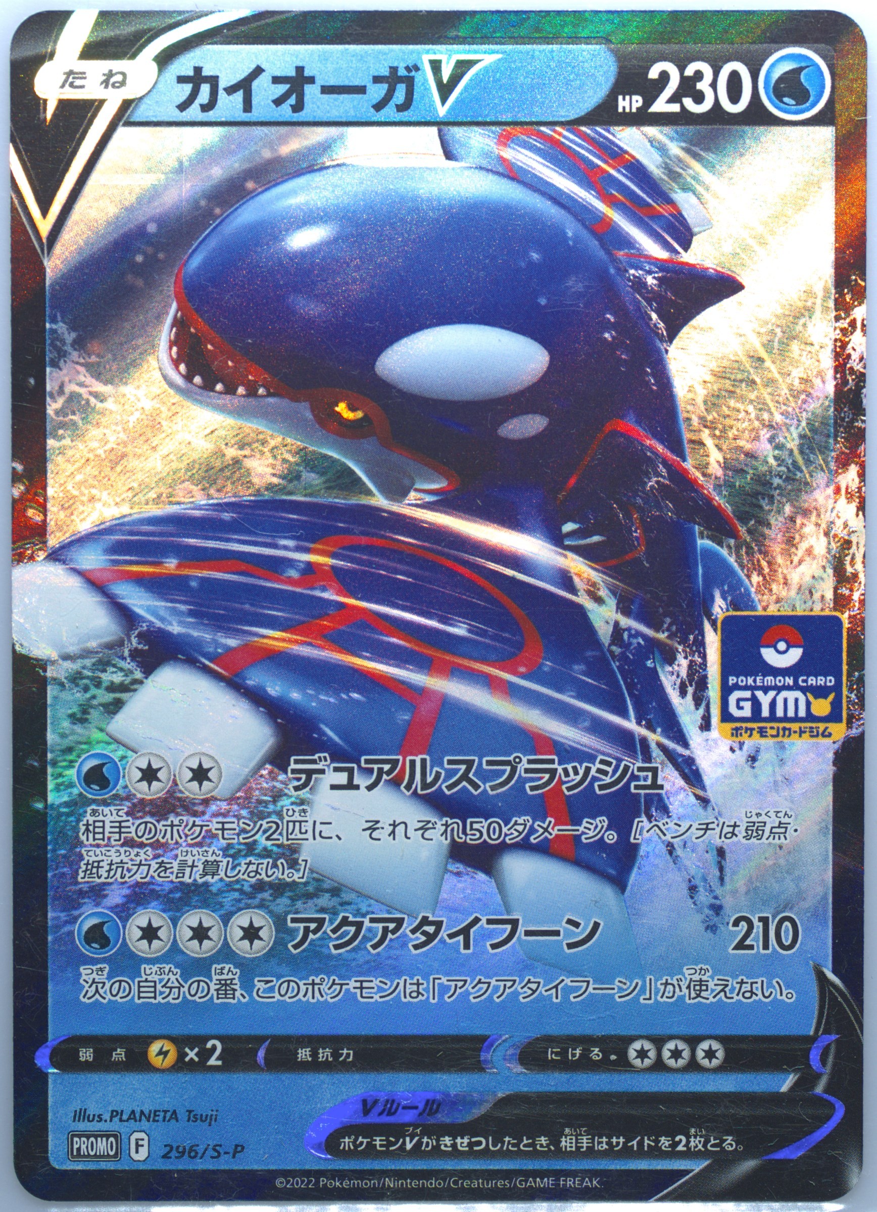 カイオーガV ジムプロモ PROMO KYOGRE V 296 PSA10 Spec Details