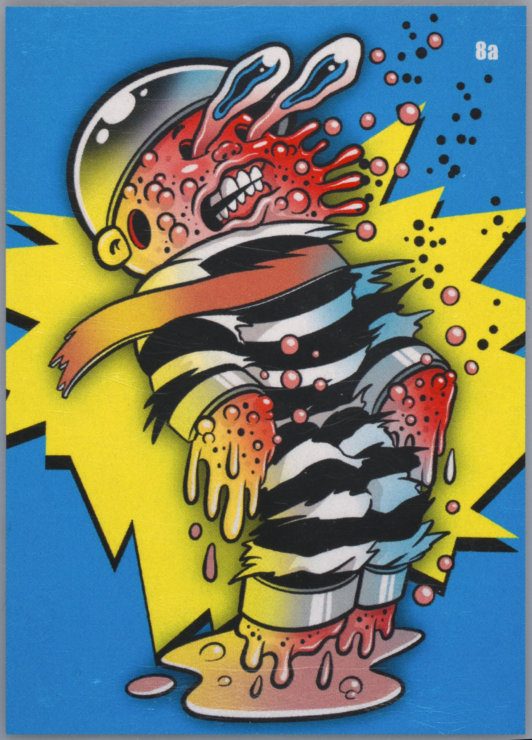 2022 Topps Garbage Pail Kids Complexland Skateboard Stickers #8a Fryin' Brian front