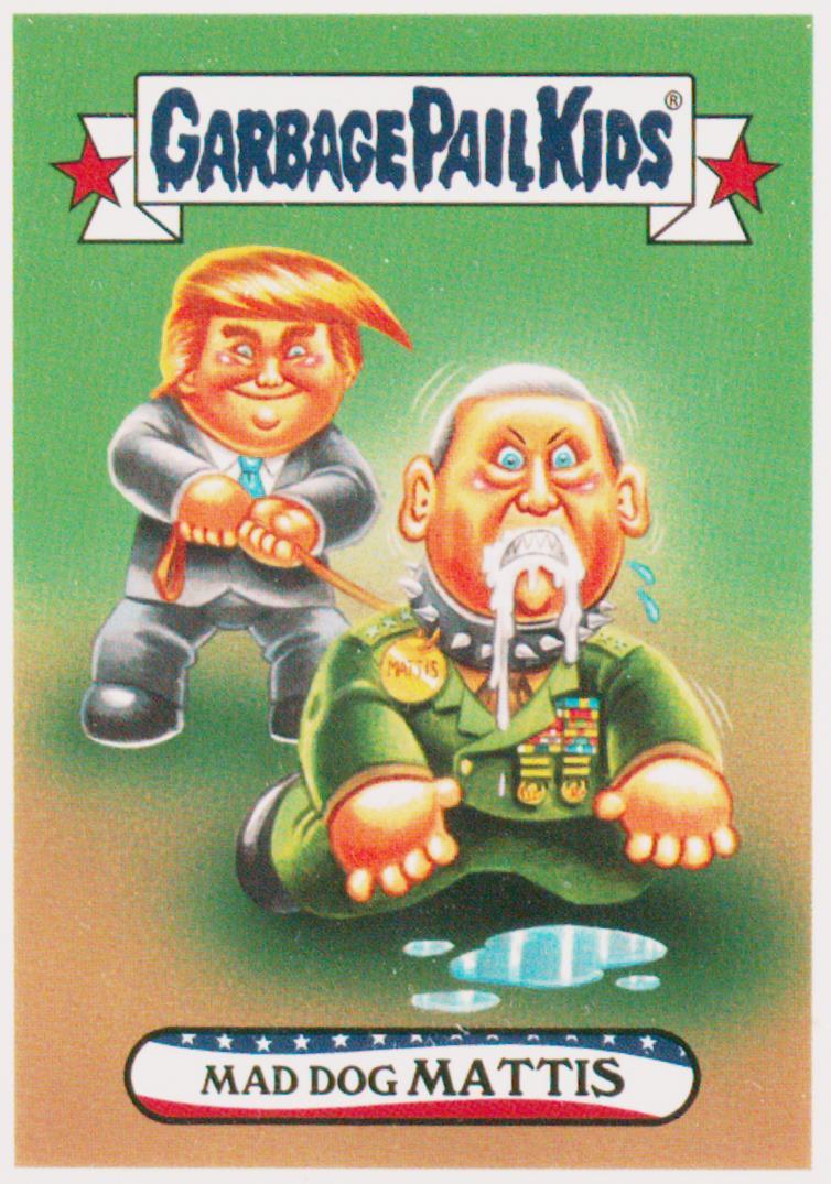 2016 Topps Garbage Pail Kids Disg-Race To The White House DISG-RACE/WHITE HOUSE #96 Mad Dog Mattis front