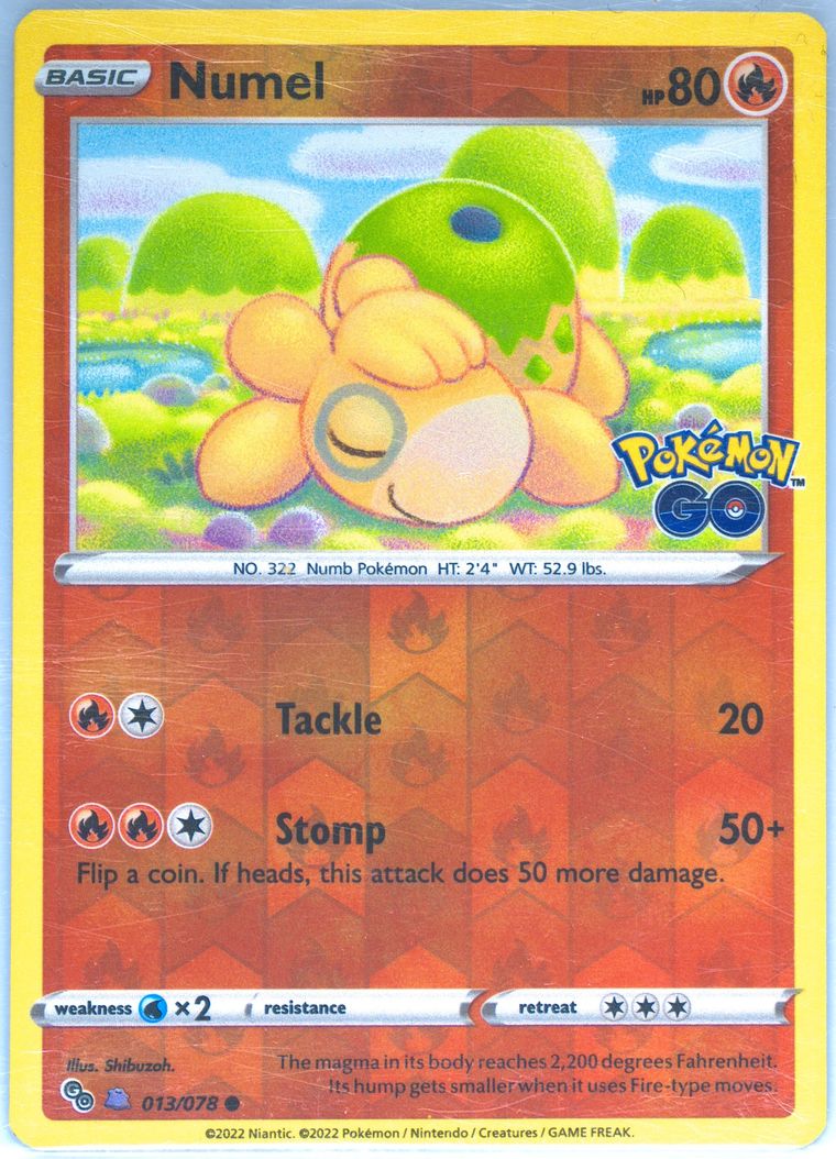 Numel-Reverse Foil - Pokemon Go