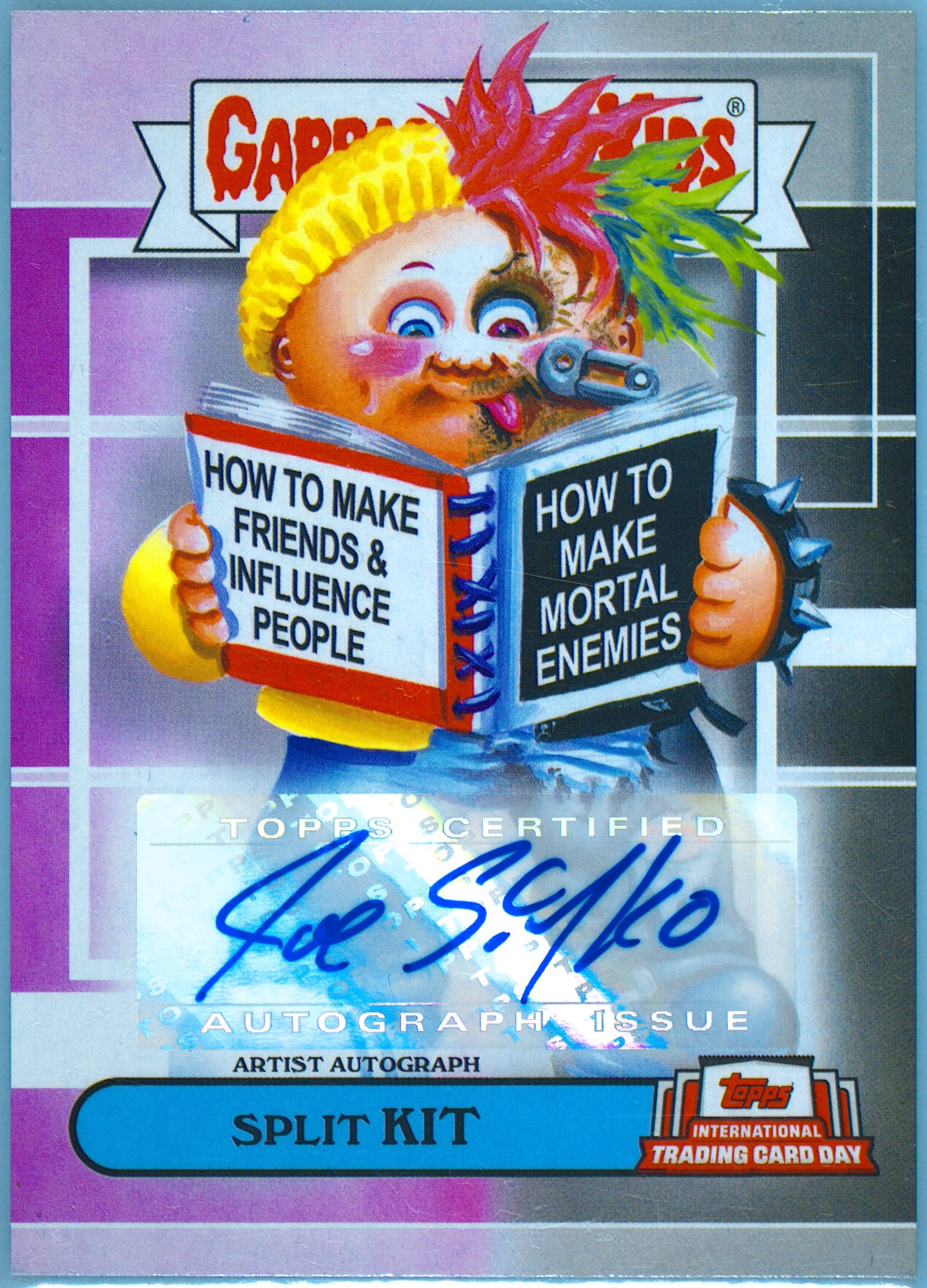 Artist Autograph Split Kit PSA 9