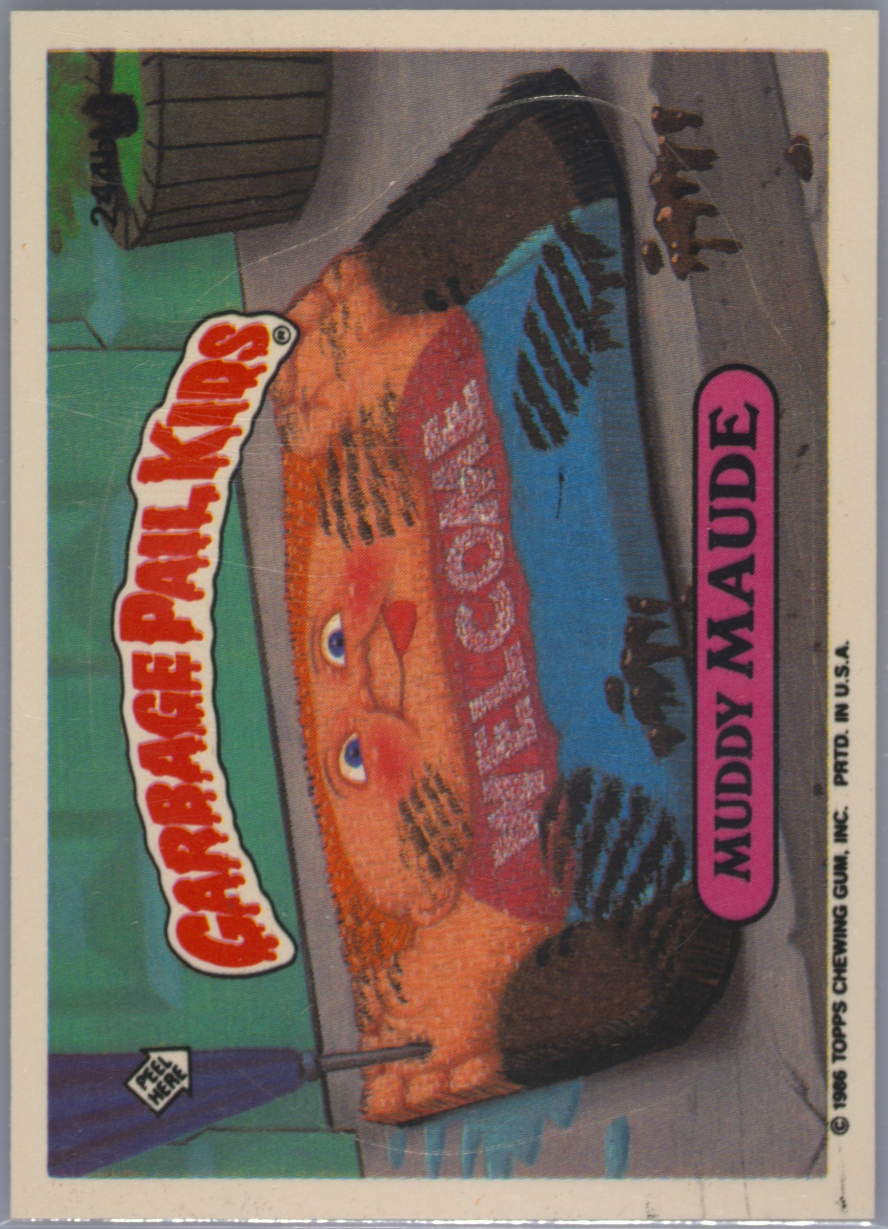 Muddy Maude #244B PSA 4 Garbage Pail Kids card front