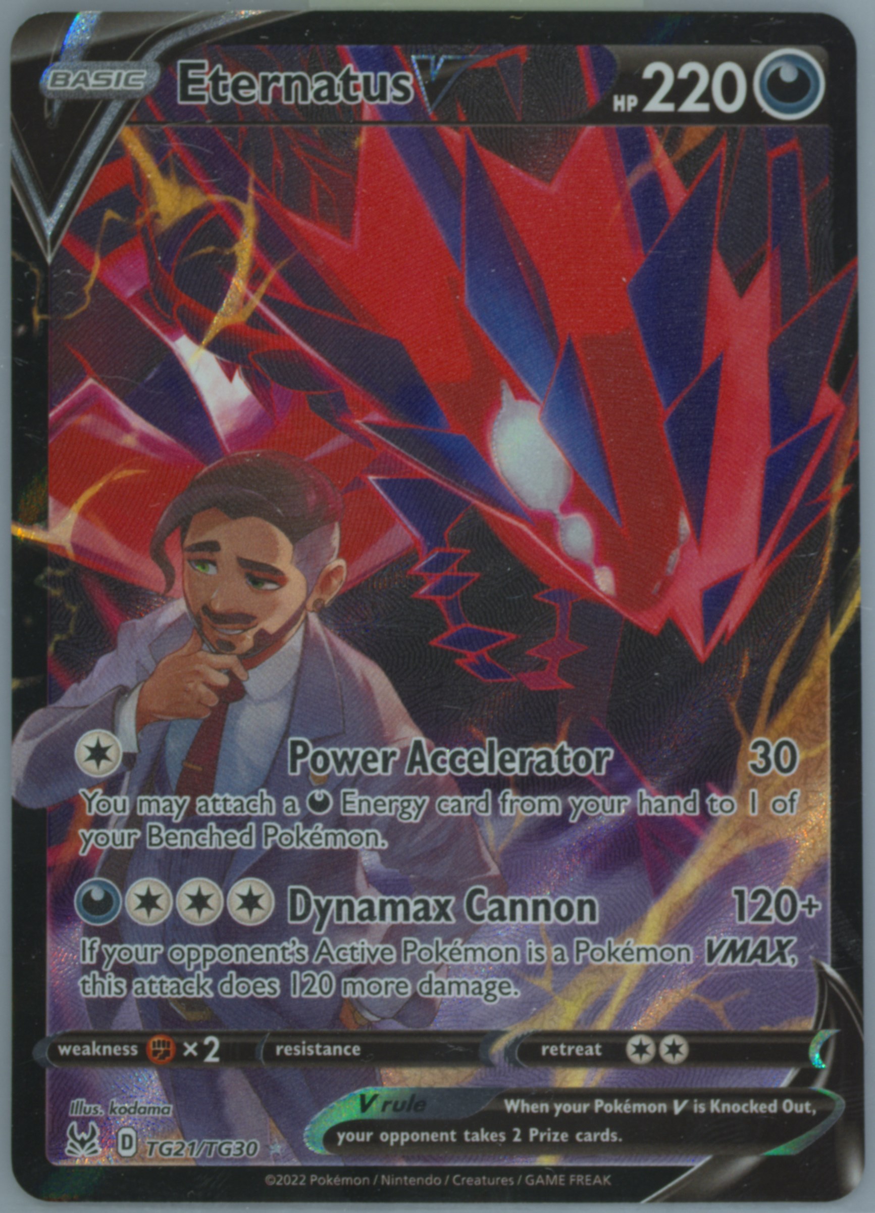 eternatus v pokemon card Pokemon TCG: Eternatus V SWSH064 PSA 10 main image 1