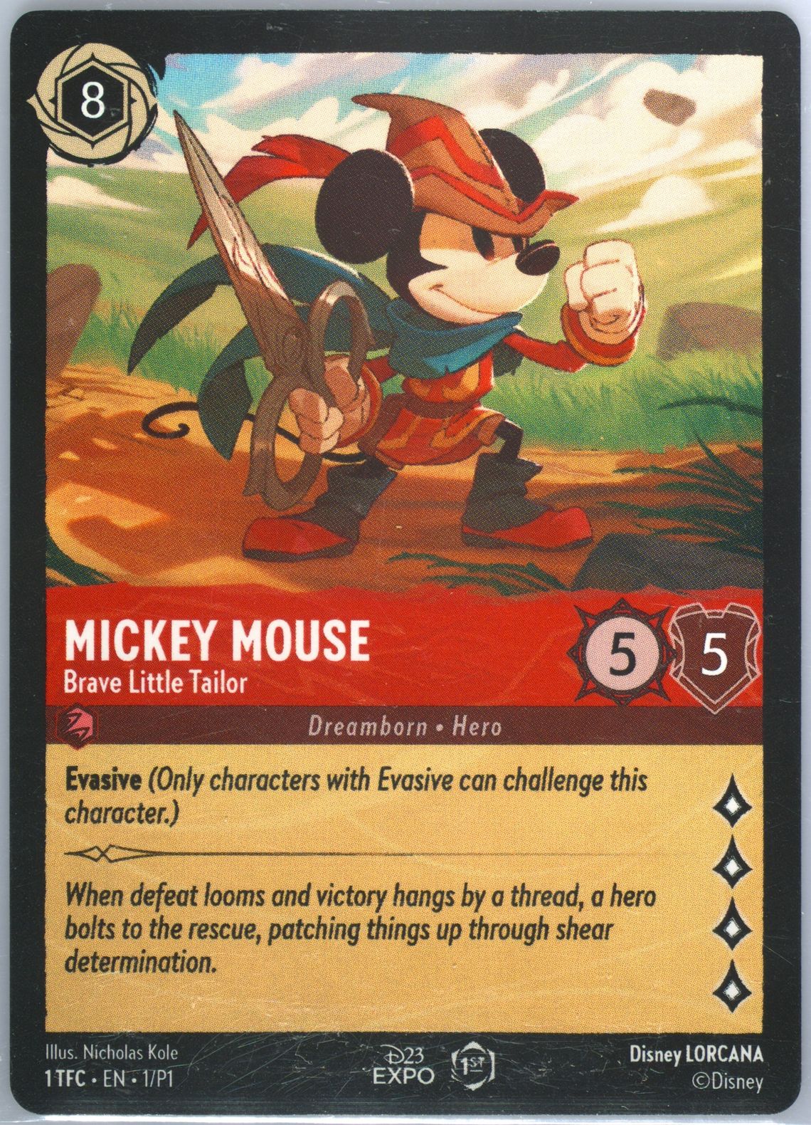 PSA10 Disney Lorcana プロモ　ドラゴンの炎 #1 3614 ロルカナ】ドラゴンの炎【UC】JA・1・130[130/204・JA・1] - C