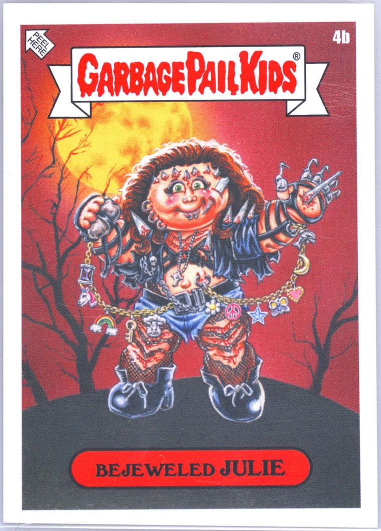2021 Topps Garbage Pail Kids Oh Horrible #4b Bejeweled Julie front