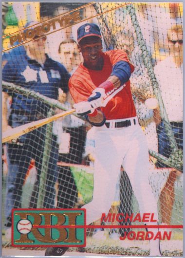 Michael Jordan 1991 RBI Baseball Index Price Guide Prototype
