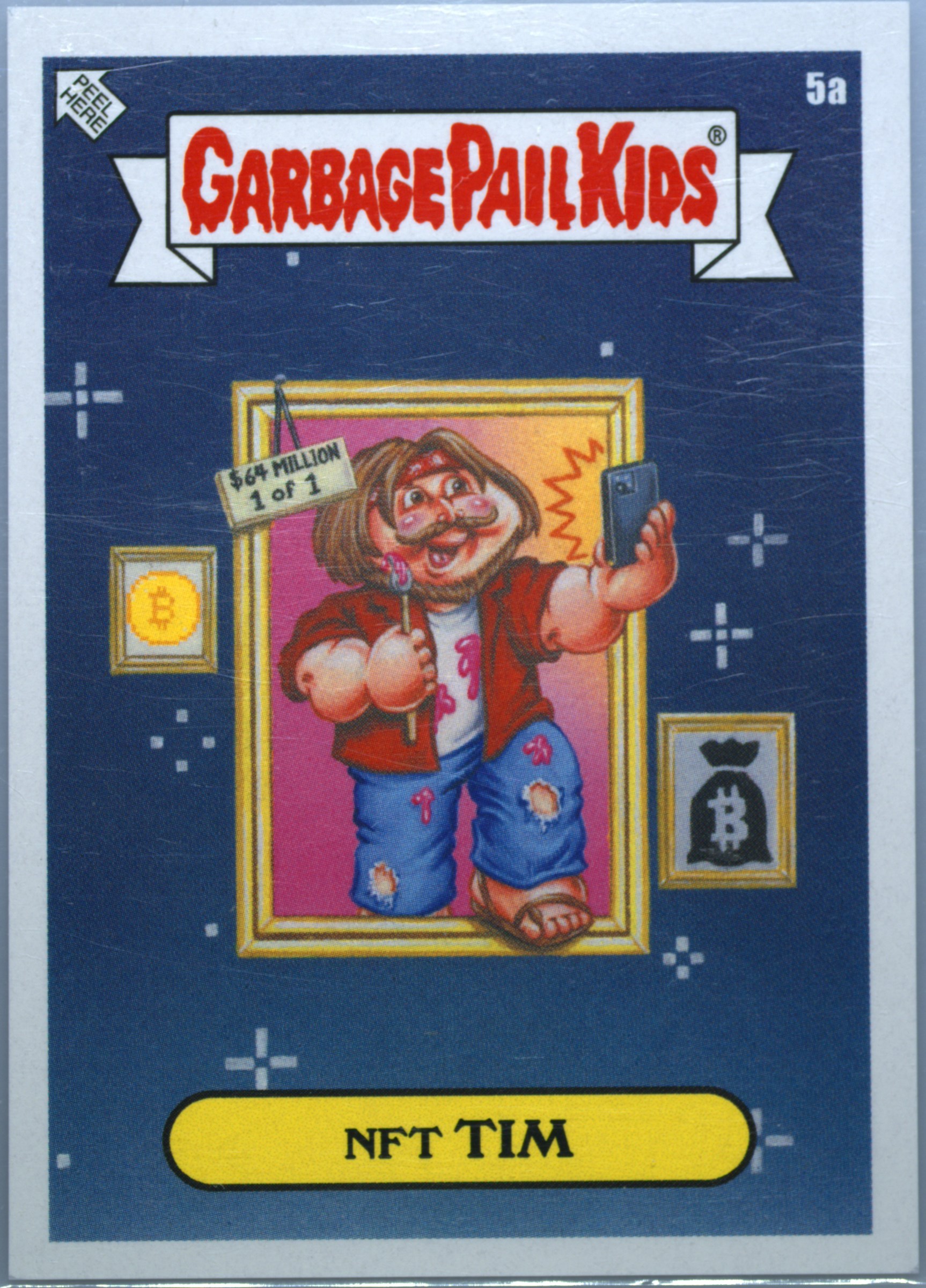 2021 Topps Garbage Pail Kids X Complexland #5a Nft Tim front