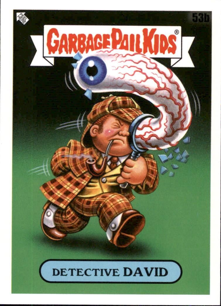 2022 Topps Garbage Pail Kids Book Worms #53b Detective David front