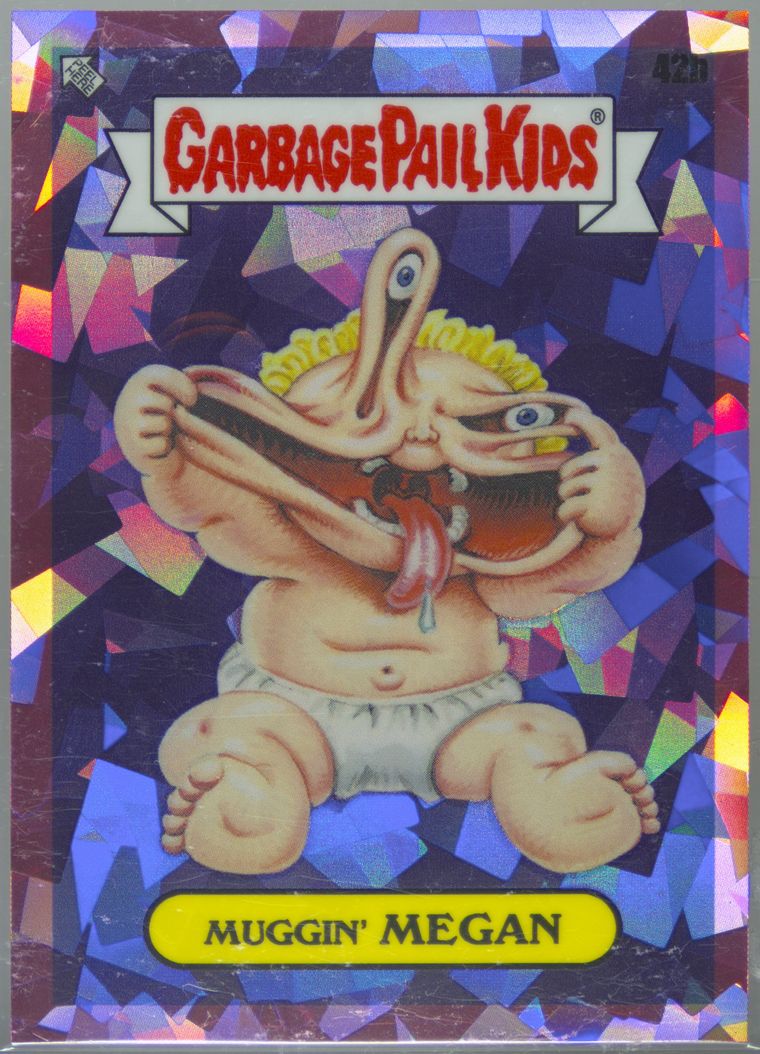 2021 Topps Garbage Pail Kids Sapphire Edition Pink #42b Muggin' Megan front