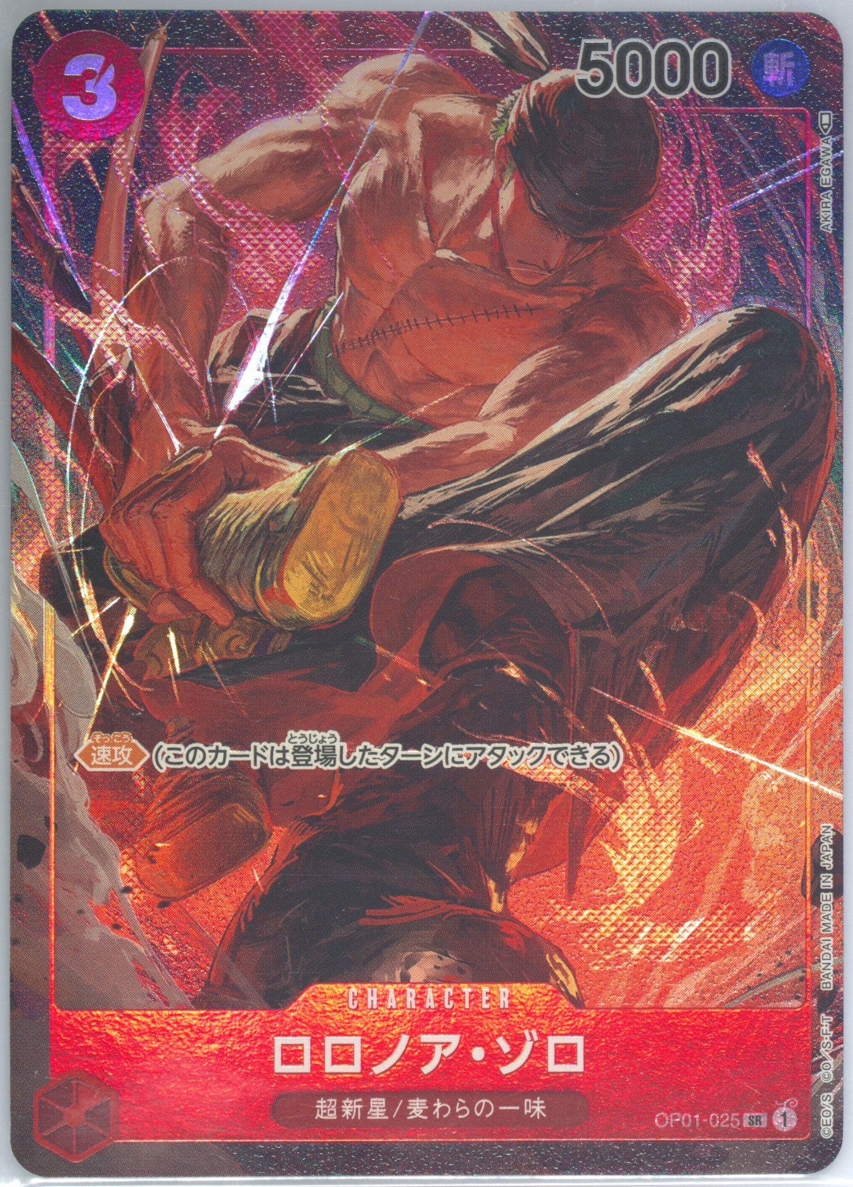 R*S様 美品 psa10 ロロノア・ゾロ　OP01-025 Spec Details