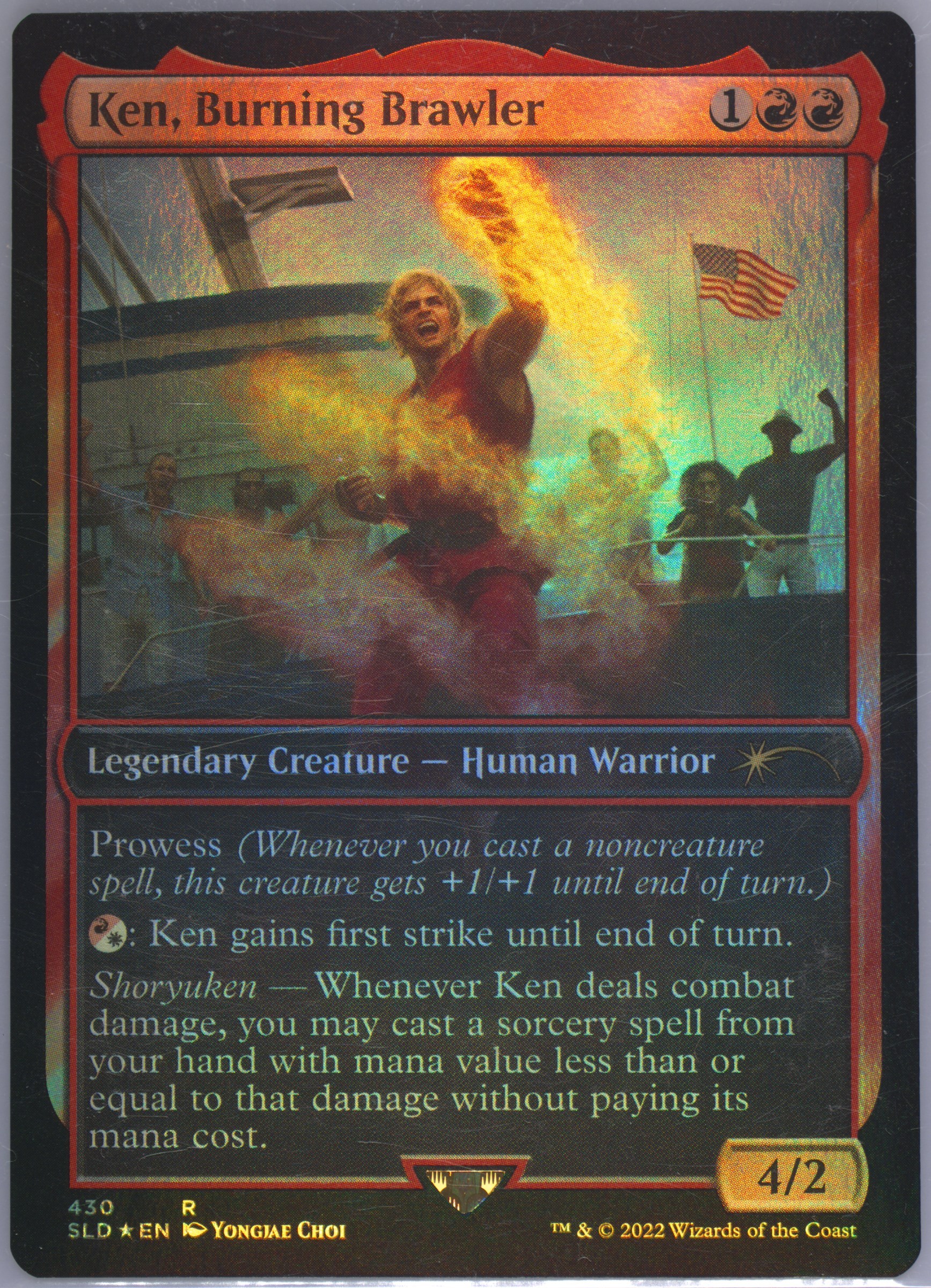 マジック：ザ・ギャザリング 2022 Magic: The Gathering Ken, Burning Ken, Burning Brawler (Jurassic Park) [Secret Lair Drop Series] MTG