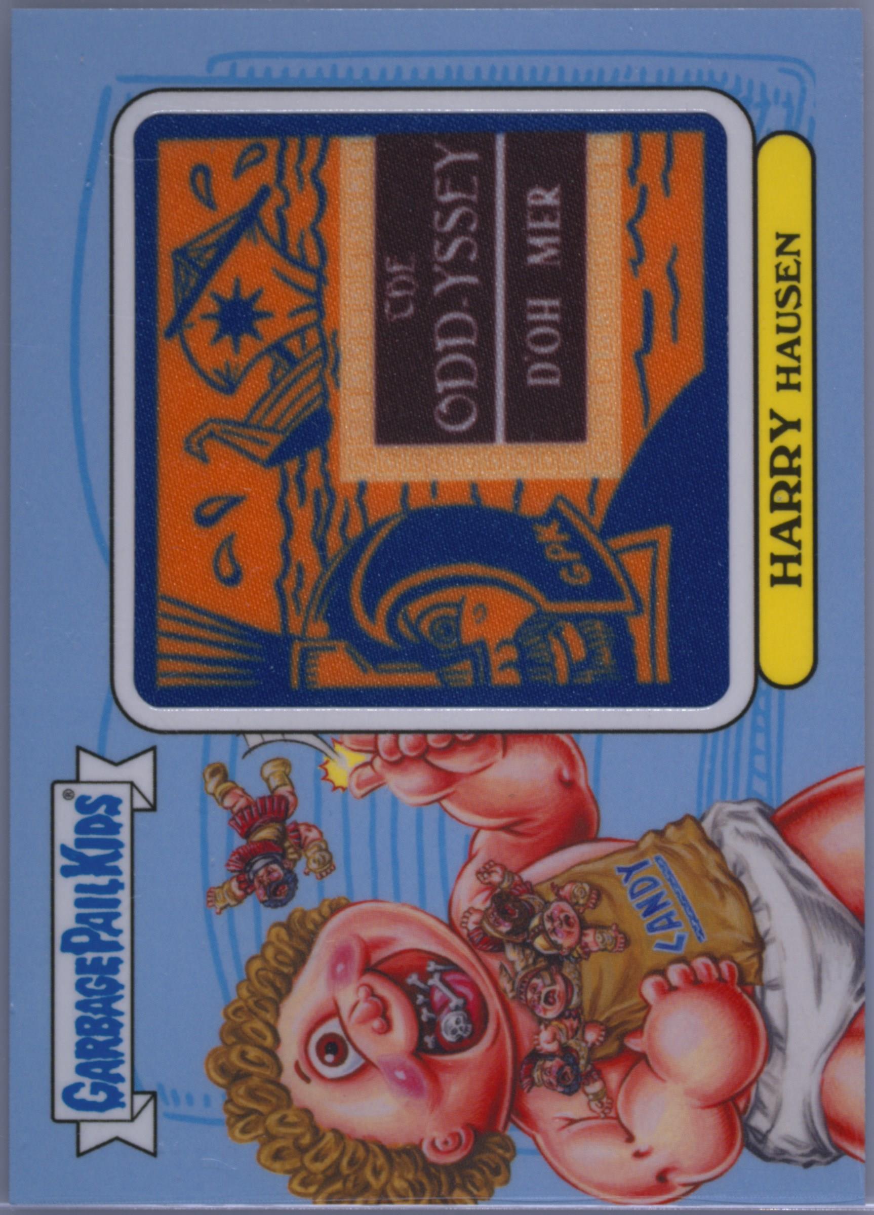 2022 Topps Garbage Pail Kids Patch Cards #4b Harry Hausen front