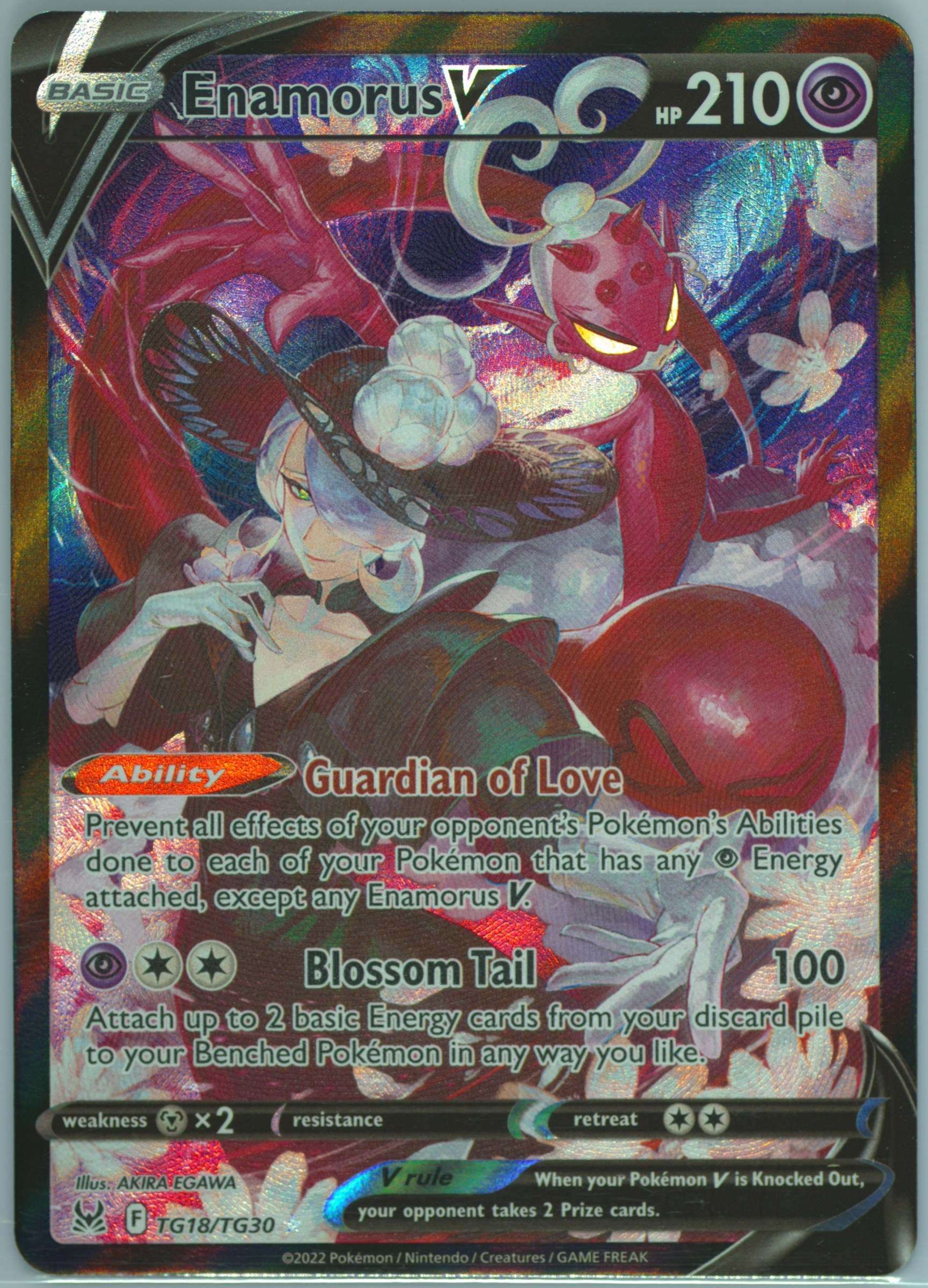enamorus pokemon card price Enamorus V - TG18/TG30 Full Art Ultra Rare main image 1
