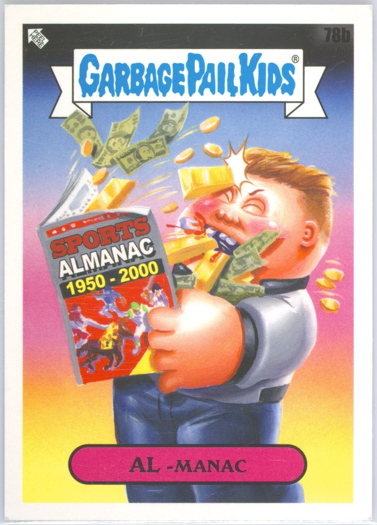 2022 Topps Garbage Pail Kids Book Worms #78b Al-Manac front