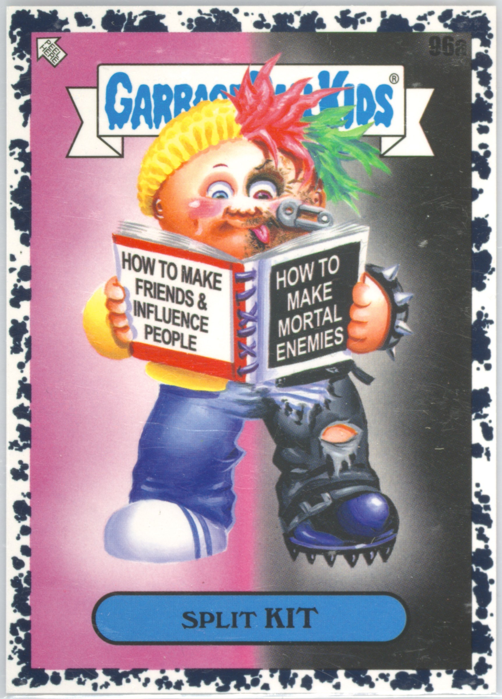 2022 Topps Garbage Pail Kids Book Worms #96a Split Kit front