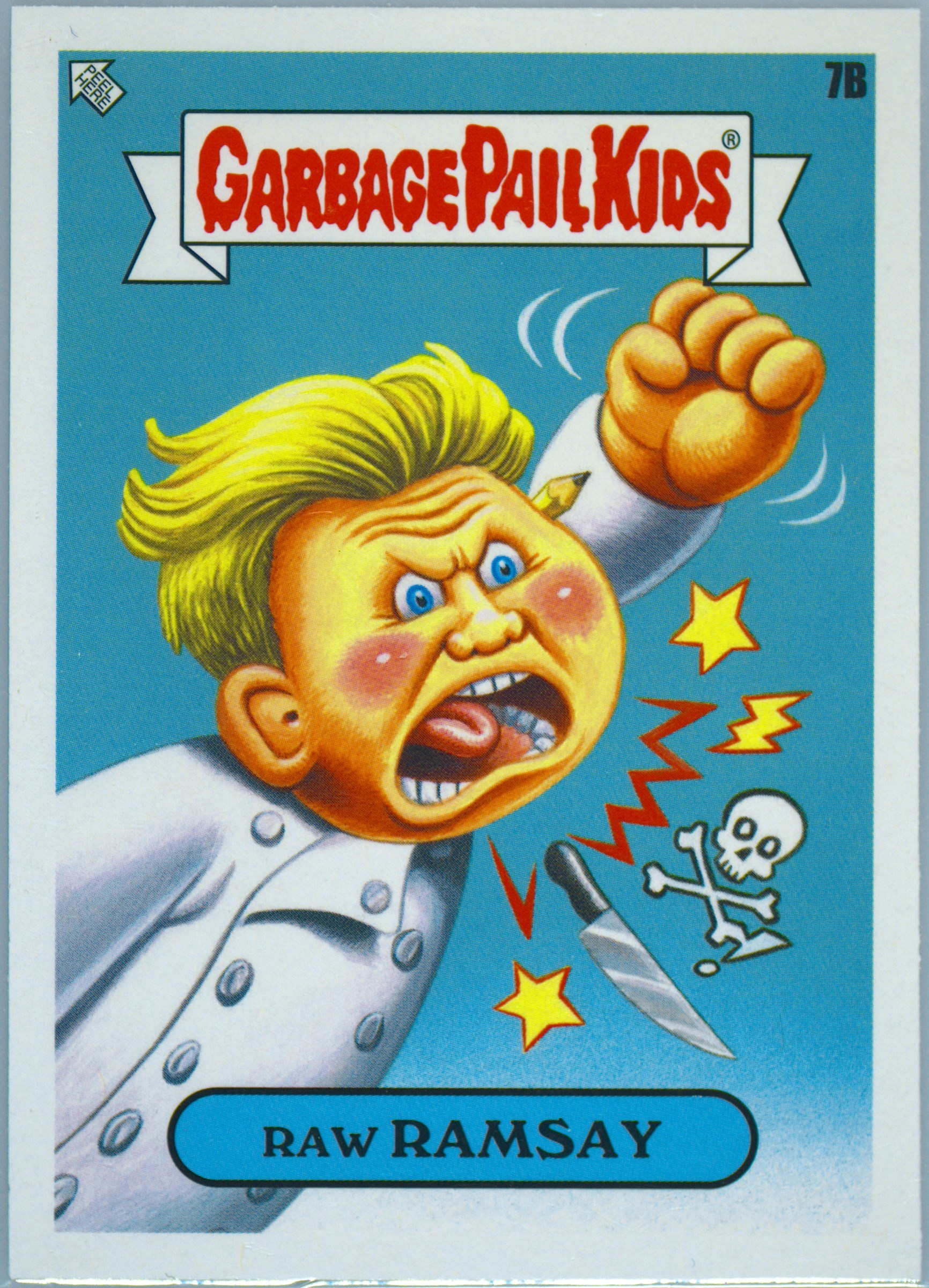 2021 Topps Garbage Pail Kids Celebrity Chefs #7b Raw Ramsay front