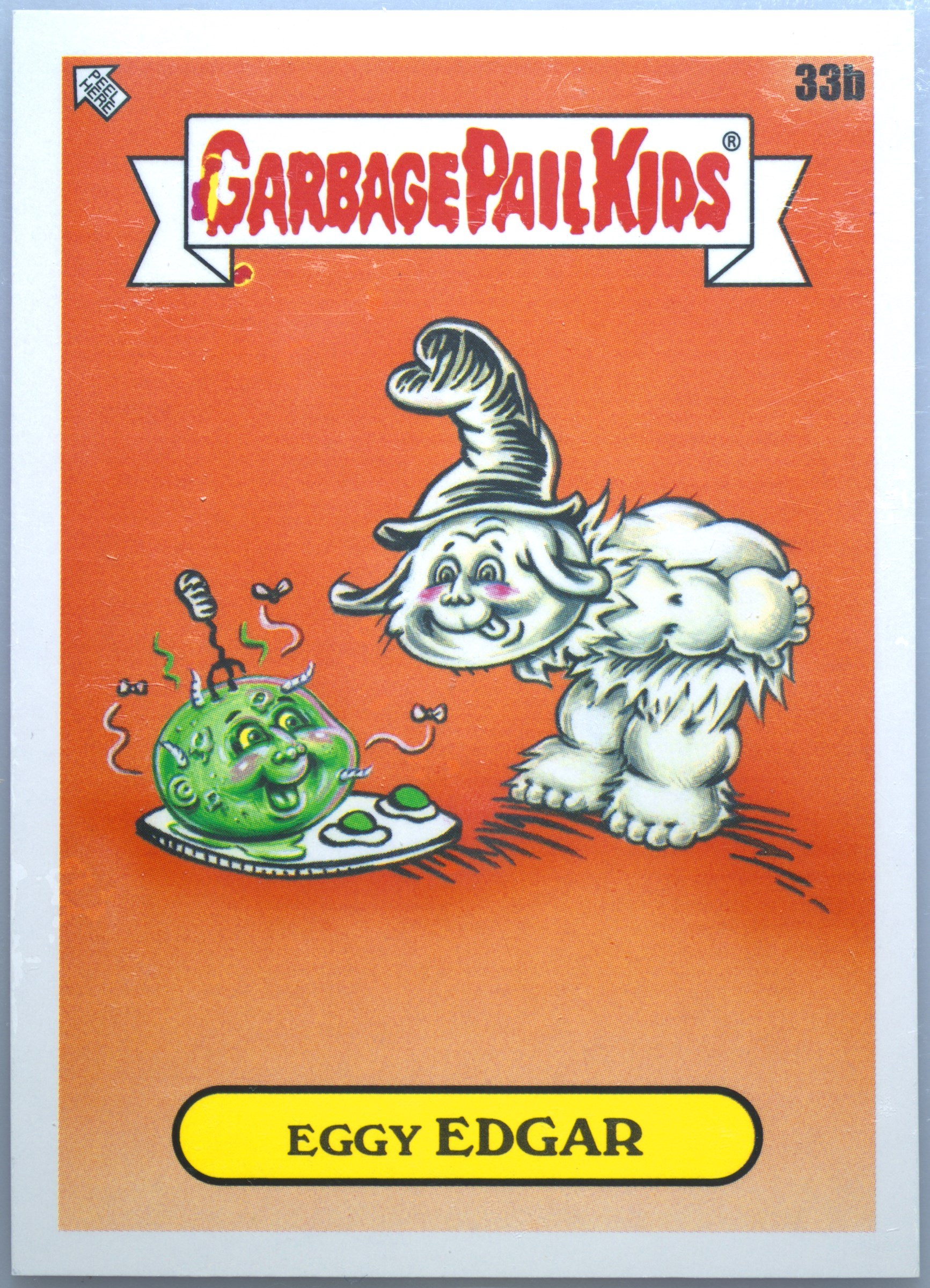 2022 Topps Garbage Pail Kids Book Worms #33b Eggy Edgar front