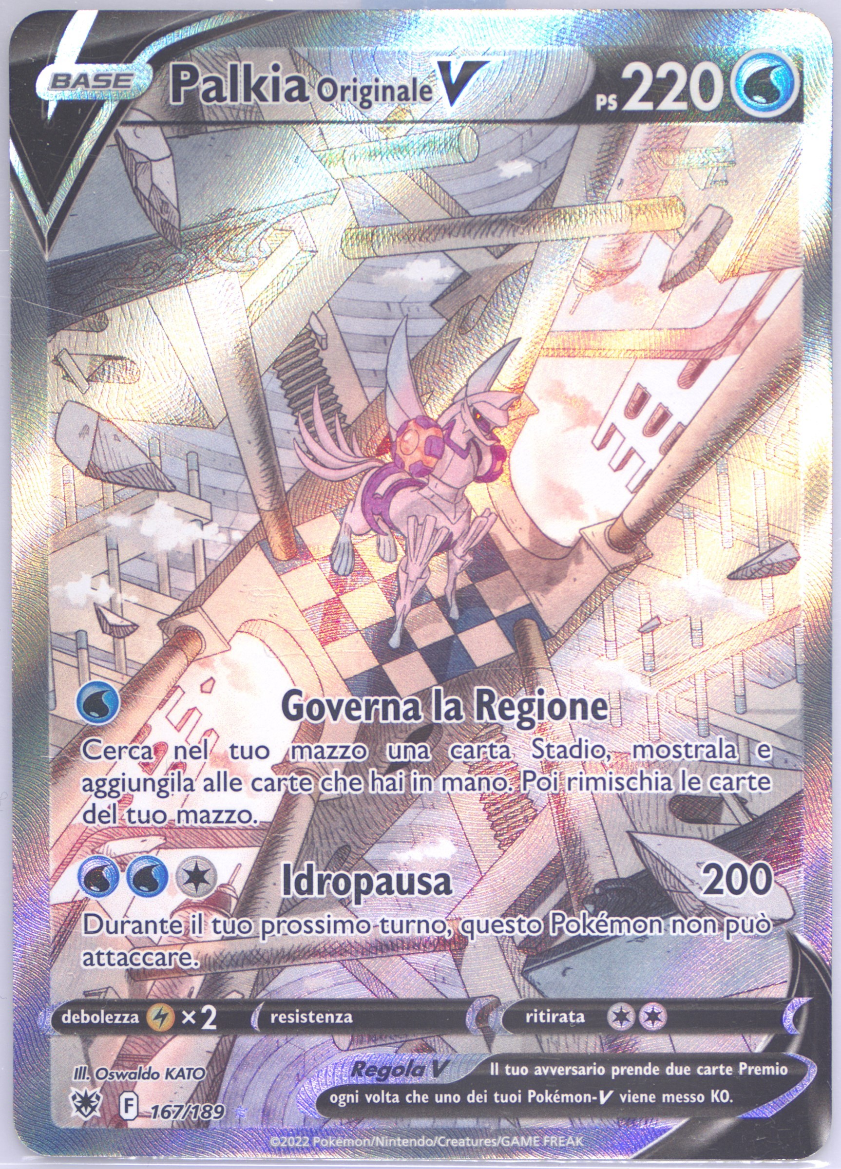 palkia v pokemon card value Origin Forme Palkia VSTAR 040/189 – PokePlugZa main image 1