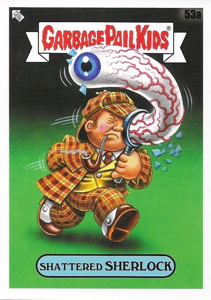 2022 Topps Garbage Pail Kids Book Worms #53a Shattered Sherlock front