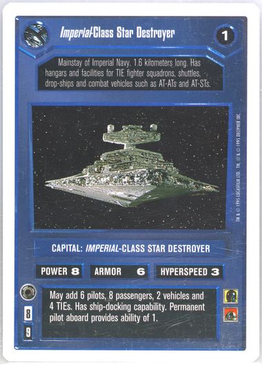 Auction Prices Realized Tcg Cards 1995 DECIPHER STAR WARS CCG PREMIERE ...
