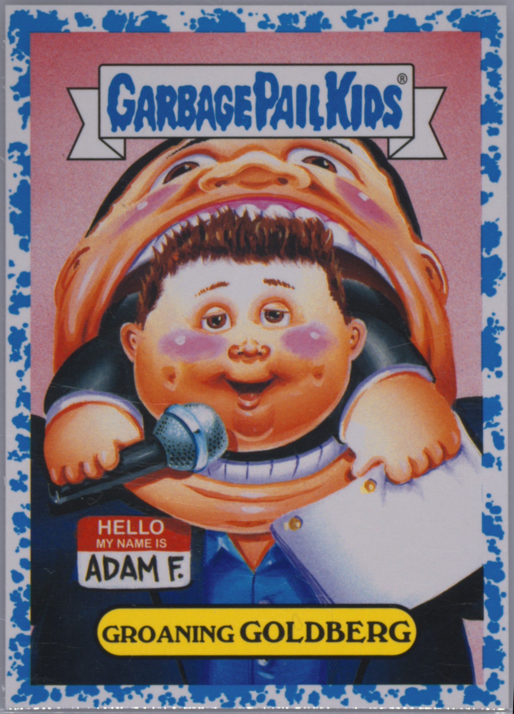 2018 Topps Garbage Pail Kids Series 1 80's Sitcom Stickers Spit #3a Adult/Child Adam front