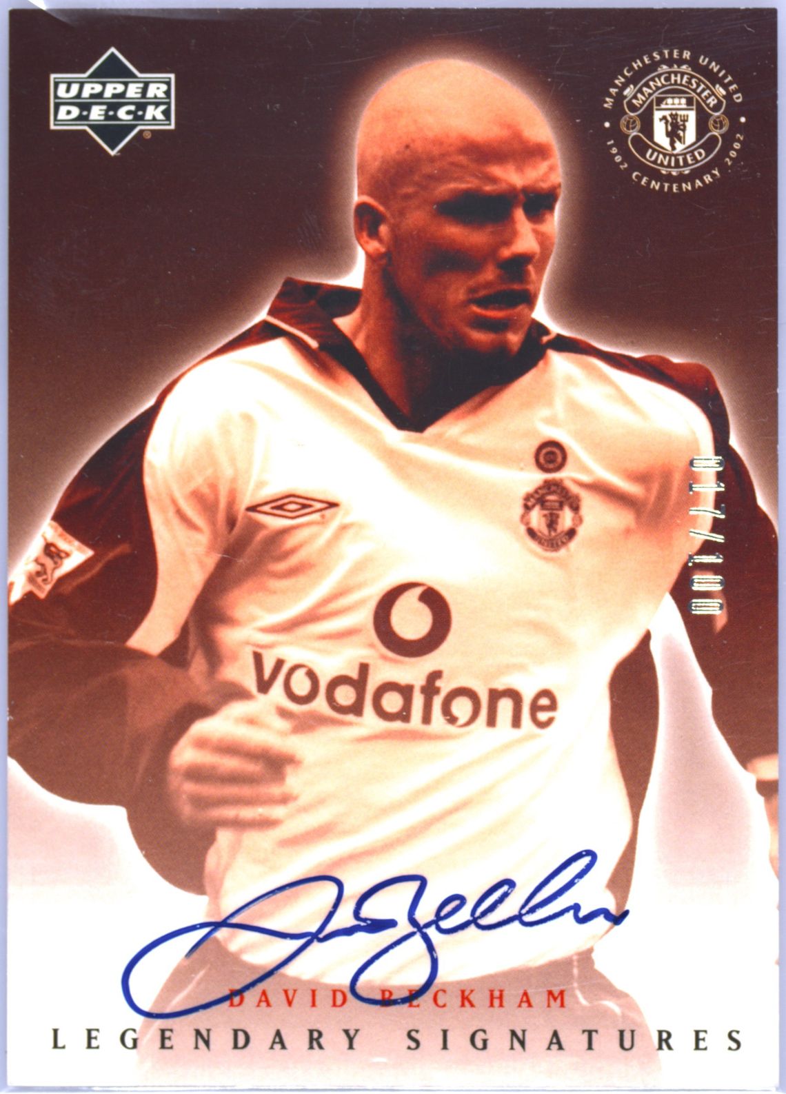 UPPER DECK MANCHESTER UNITED 2002 OGS-A2 OLE GUNNAR SOLSKJAER