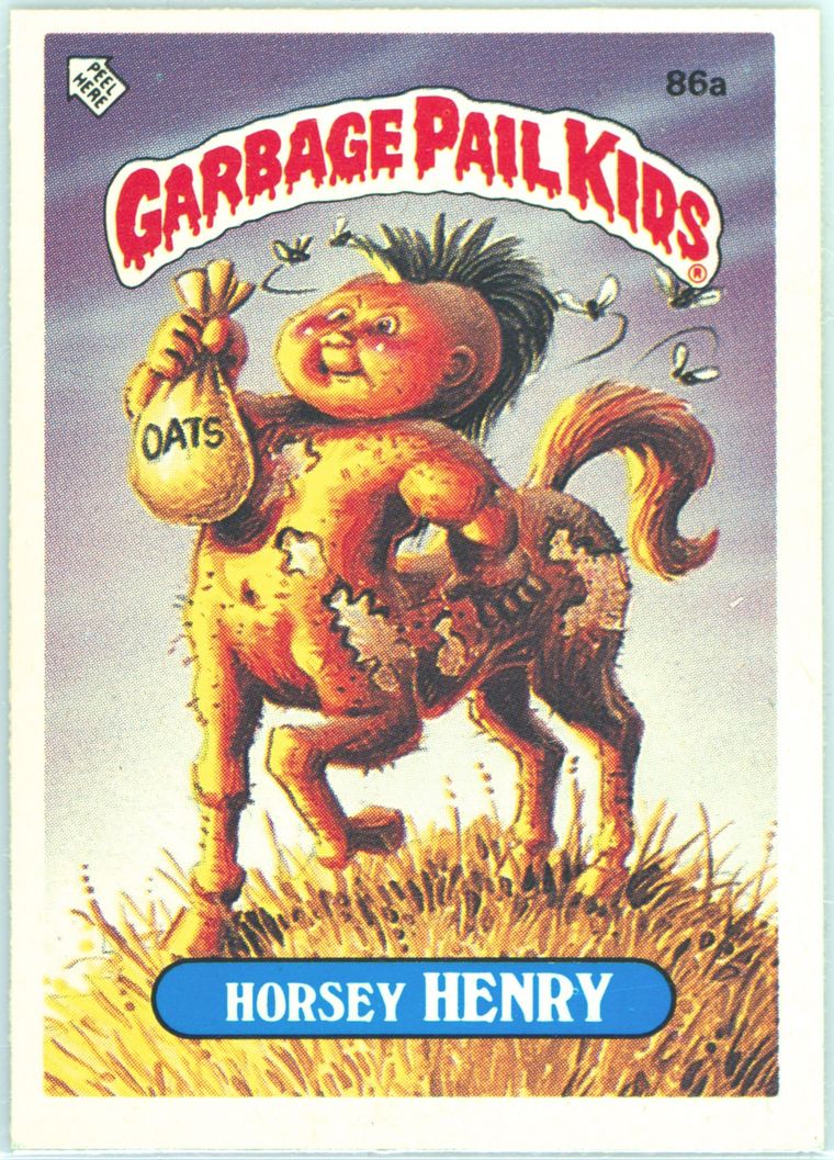 Horsey Henry #86A PSA 10 Garbage Pail Kids card front