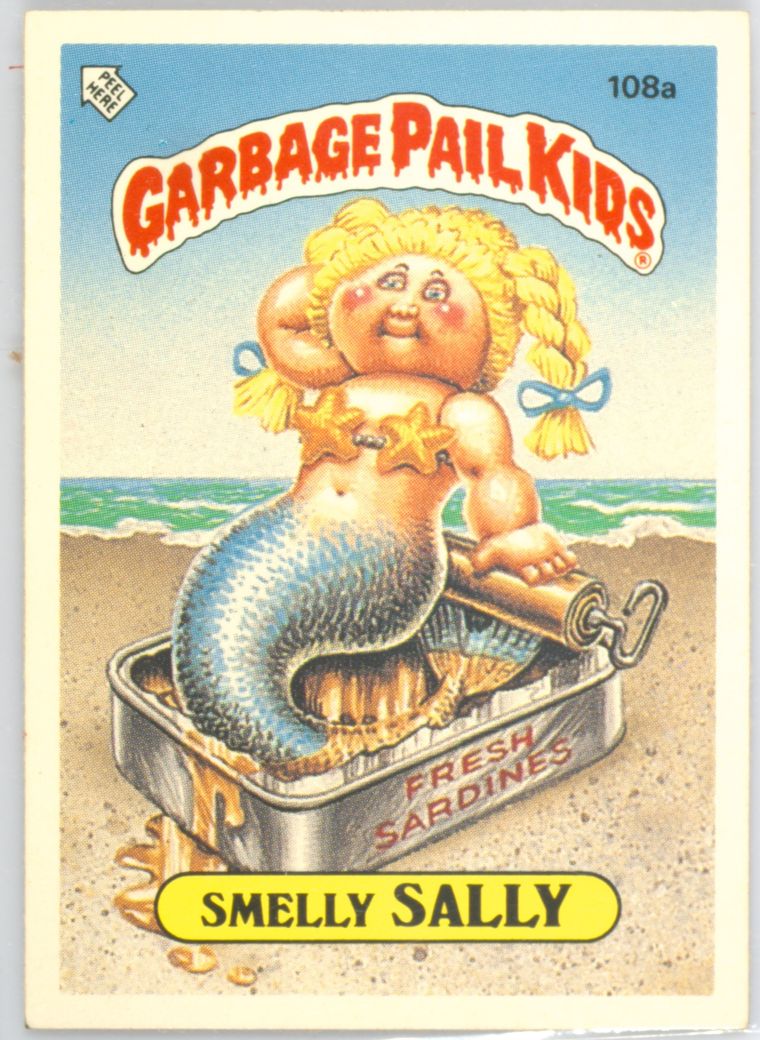 Smelly Sally #108A PSA 7 Garbage Pail Kids card front