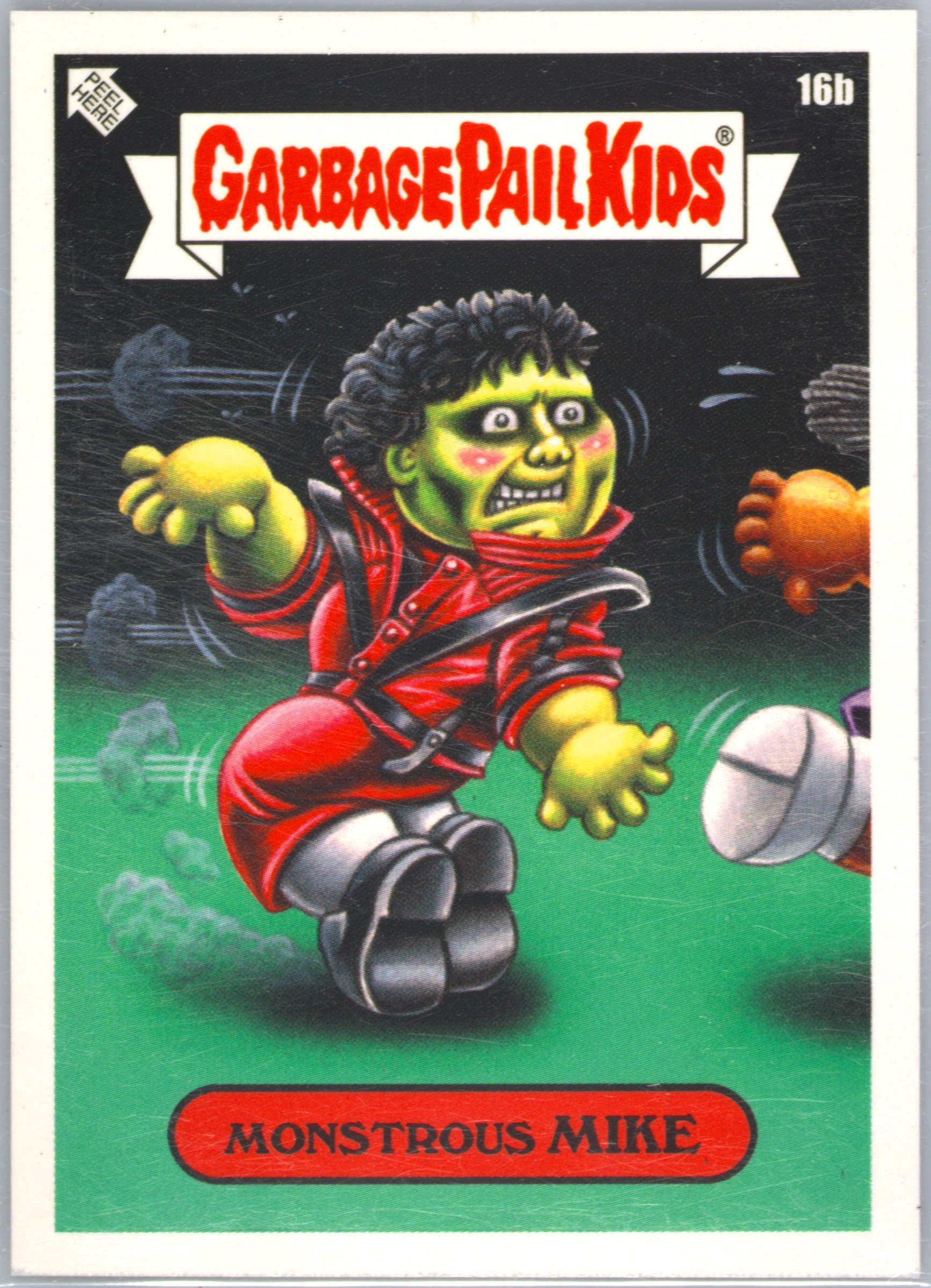 2022 Topps Garbage Pail Kids We Hate The '80s #16B Monstrous Mike front