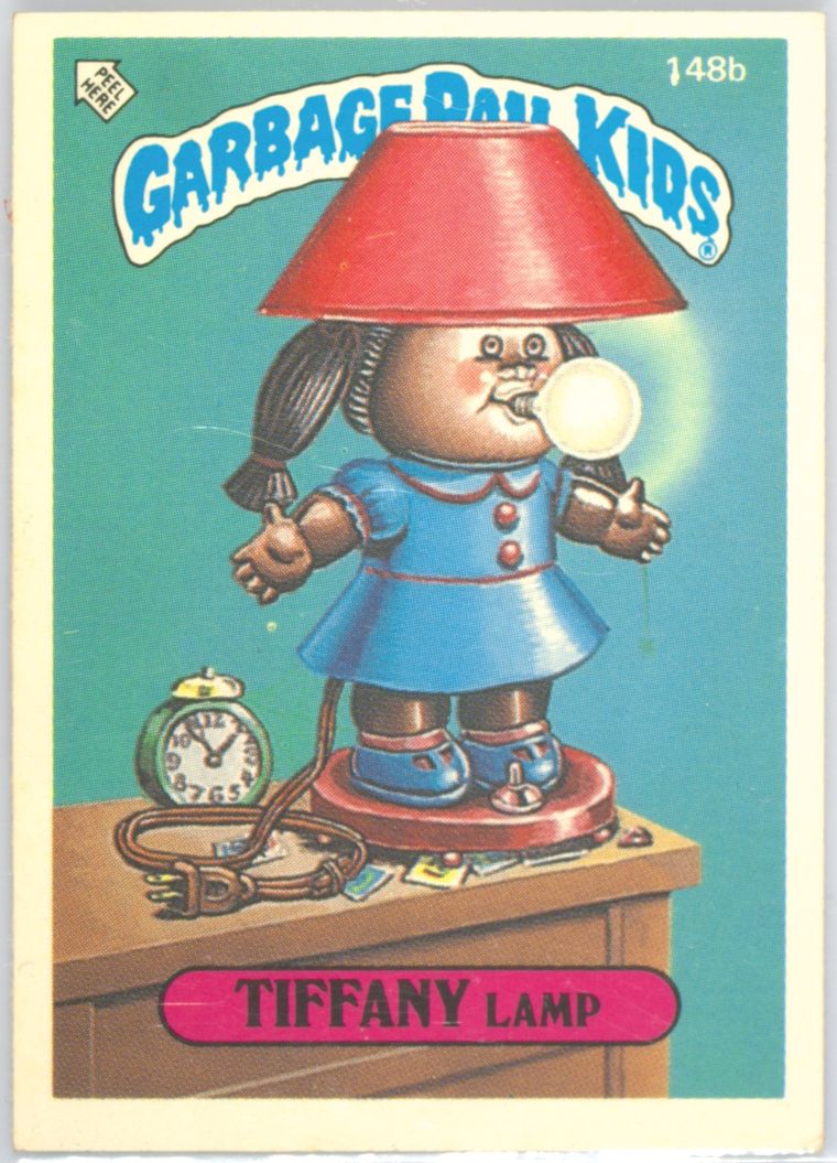 Tiffany Lamp #148B PSA 7 Garbage Pail Kids card front