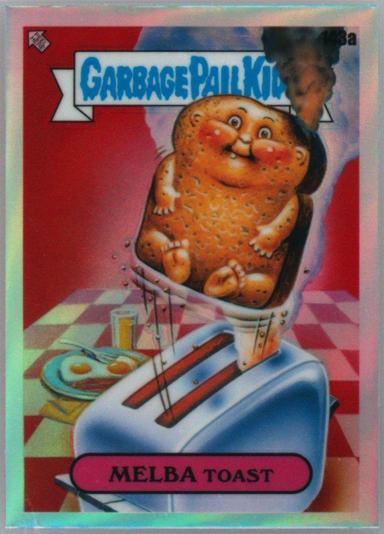 2021 Topps Garbage Pail Kids Chrome Refractor #143a Melba Toast front