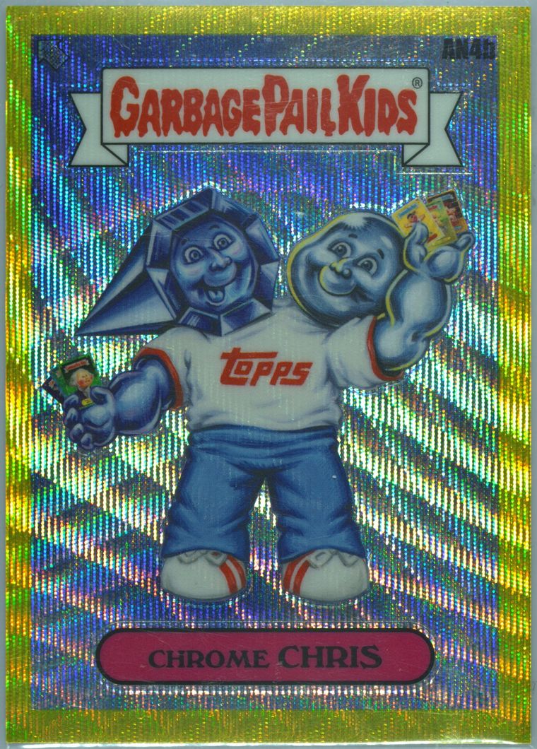 Chrome Chris #an4b Yellow Wave Refractor