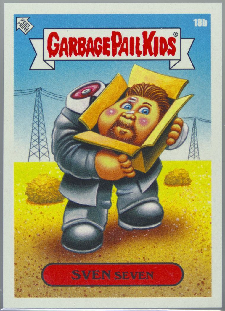 2019 Topps Garbage Pail Kids We Hate The '90s #18b Sven Seven front