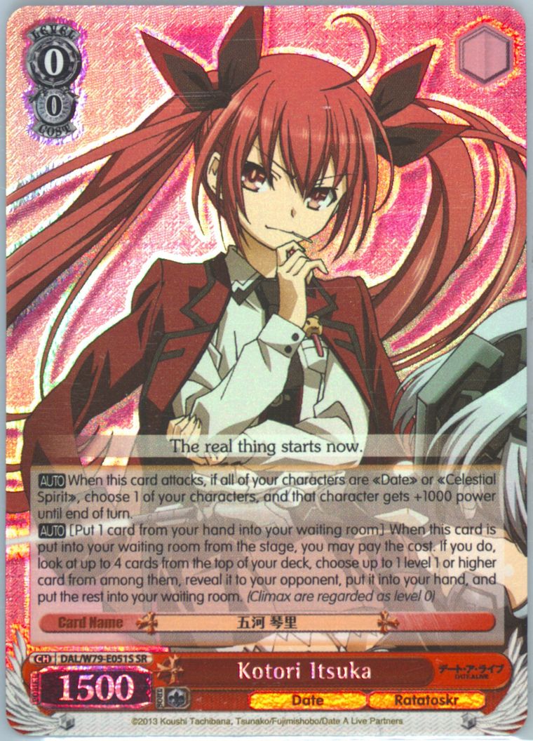 Auction Prices Realized Tcg Cards 2020 Weiss Schwarz Date A Live