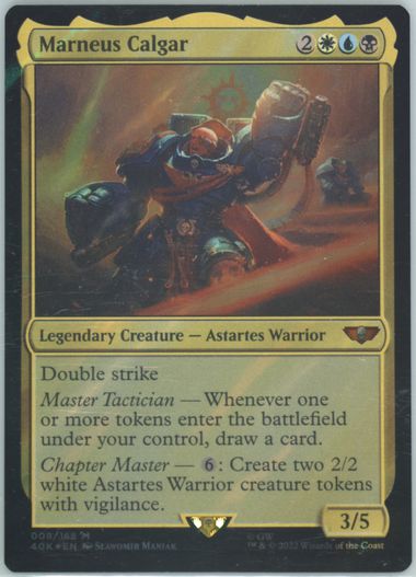 marneus calgar mtg card Marneus Calgar Full Custom MTG cEDH Altered Art Commander Deck main image 0