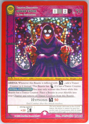 Auction Prices Realized Tcg Cards 2022 METAZOO SEANCE Edgar Cayce-Holo