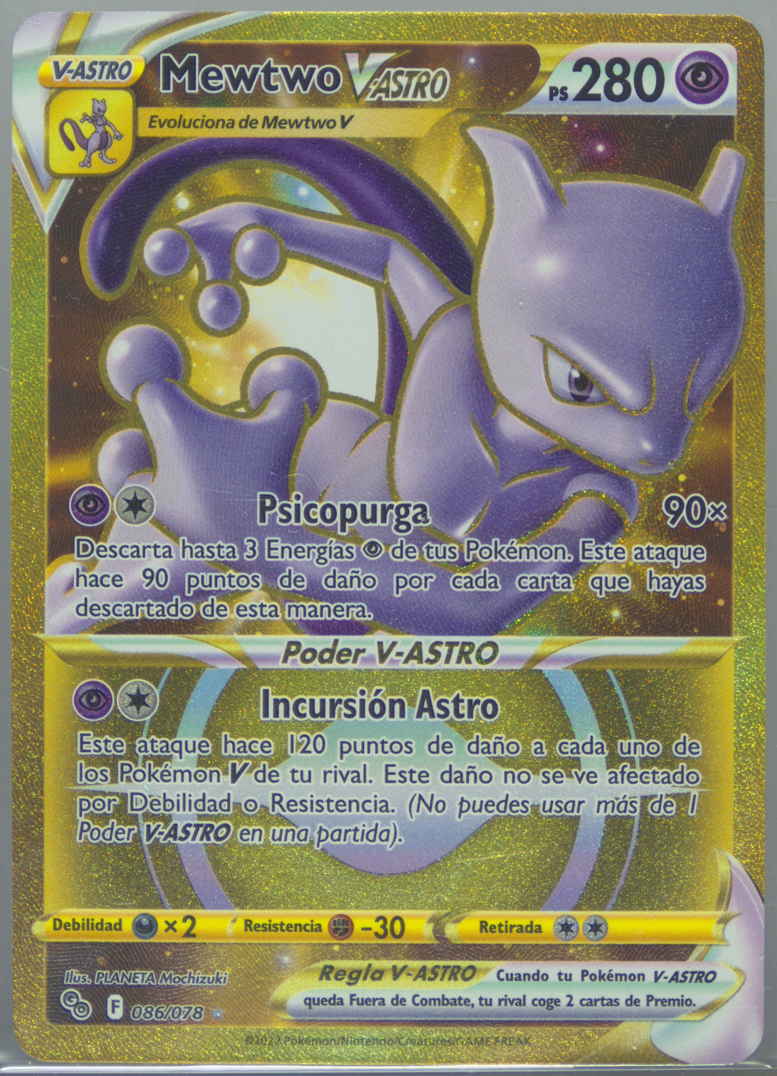 pokemon go gold mewtwo card Mewtwo Collectible Coin main image 0