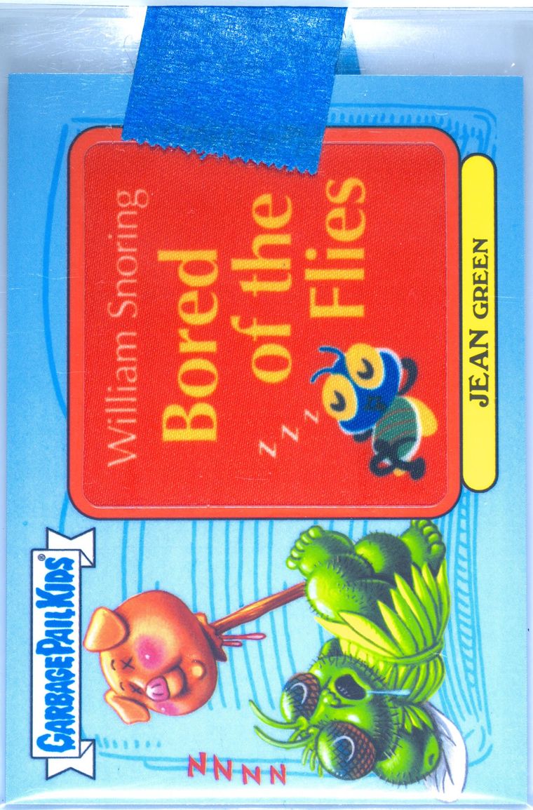 2022 Topps Garbage Pail Kids Patch Cards Red #5b Jean Green front