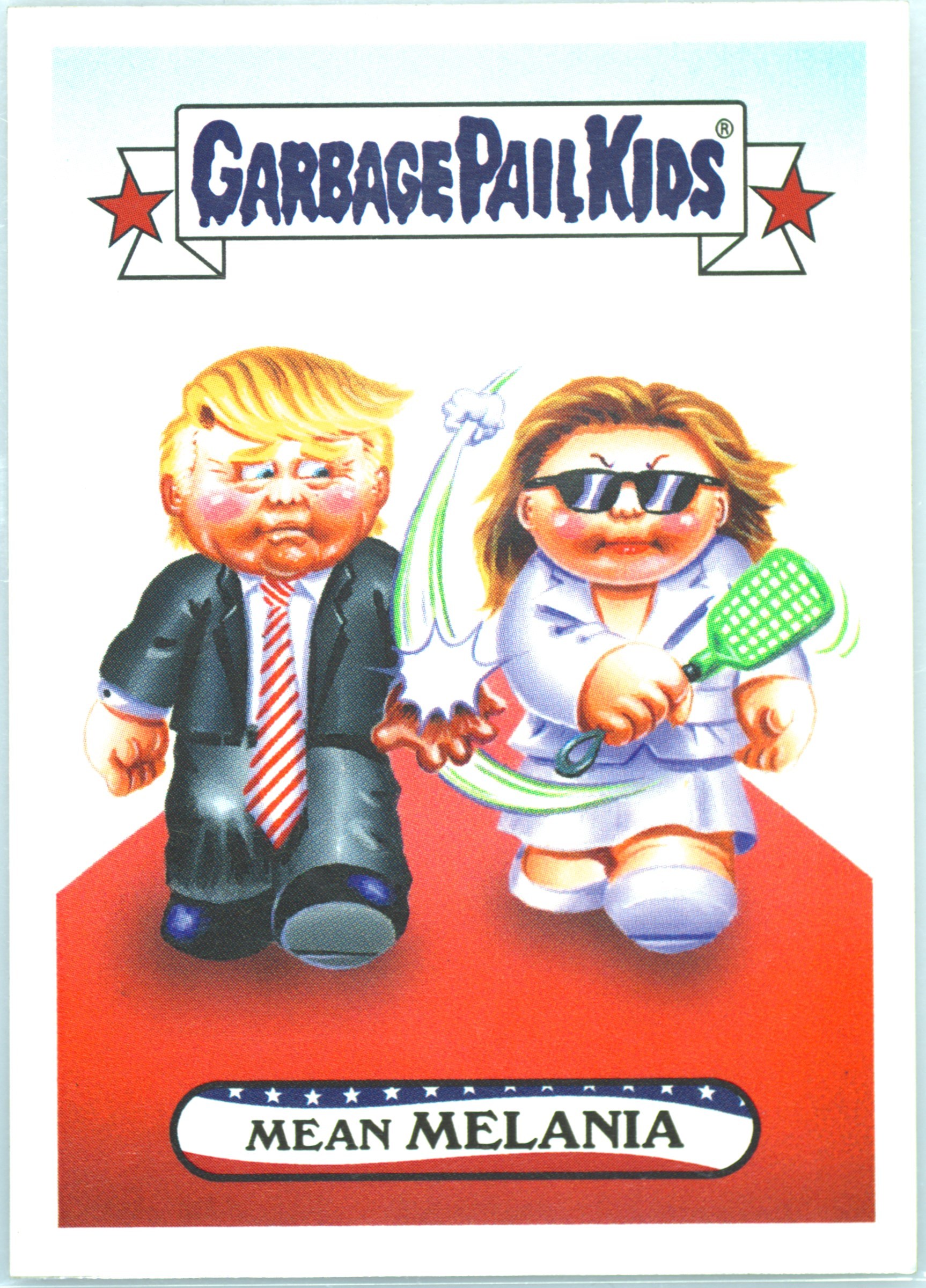 2017 Topps Garbage Pail Kids Trumpocracy #22 Mean Melania front