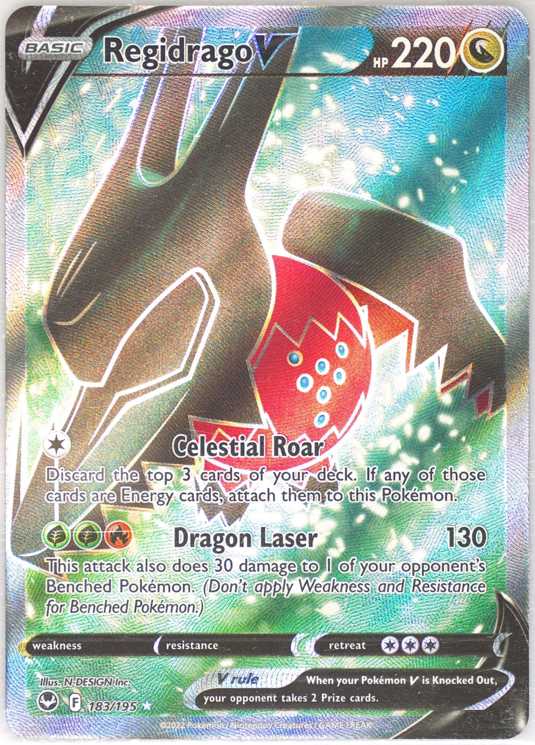 regidrago pokemon card price Regidrago V (Alternate Full Art) - 184/195 (SWSH12) Ultra Rare