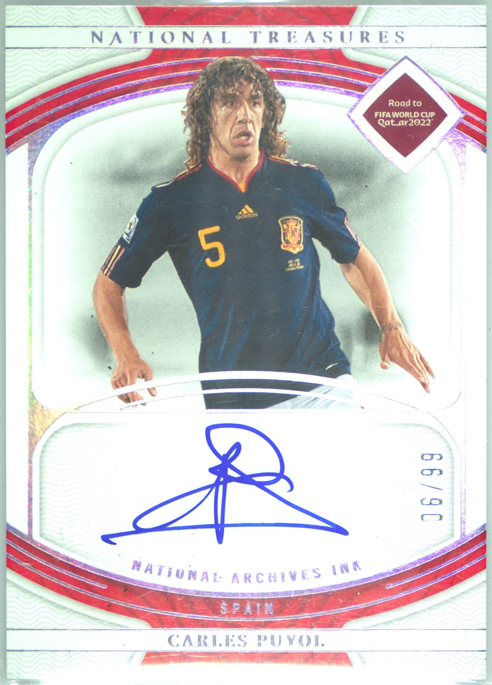 99枚限定】プジョル 2022 Panini National Treasures Carles Puyol On 
