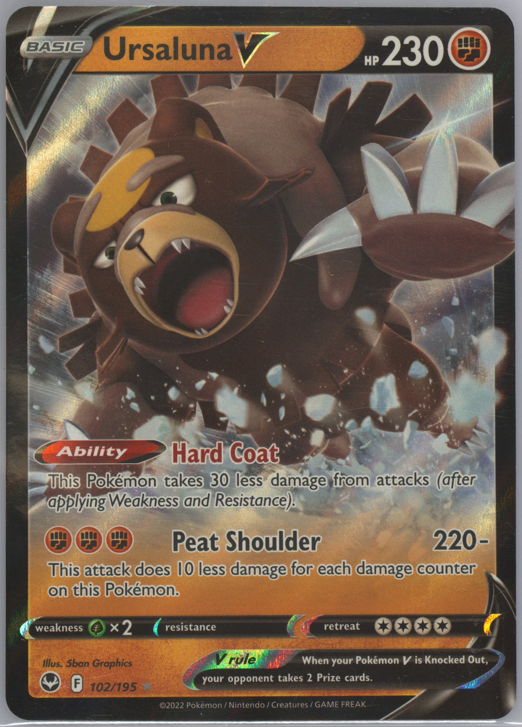ursaluna v pokemon card value Ursaluna V SIT 102 main image 1