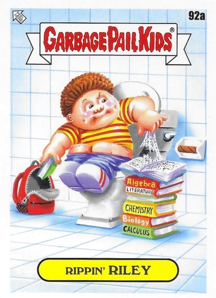 2022 Topps Garbage Pail Kids Book Worms #92a Rippin' Riley front