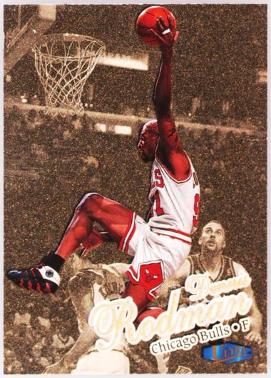 DENNIS RODMAN FINEST 289枚 GOLD REFRACTOR Dennis Rodman 1995 Skybox NBA Hoops Gold Mine Card ~ San