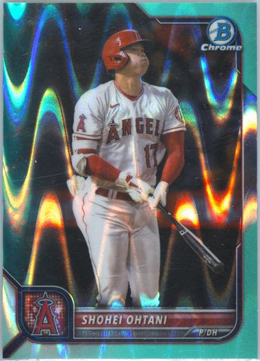 Shohei Ohtani 2022 Bowman Chrome Aqua Raywave Refractor /199