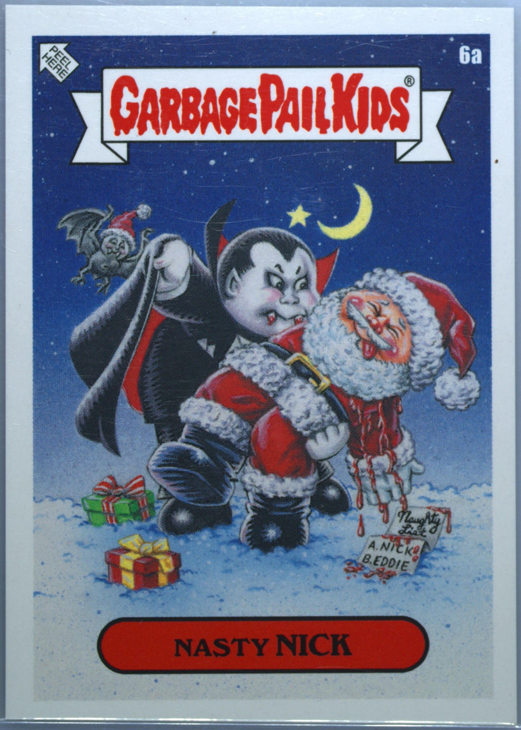 2019 Topps Garbage Pail Kids We Hate The Holidays #6a Nasty Nick front