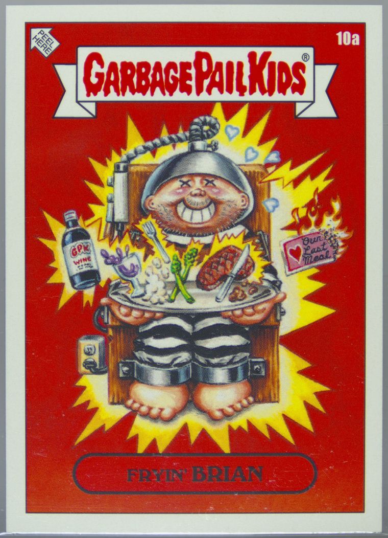 Fryin' Brian #10A PSA 9 Garbage Pail Kids card front