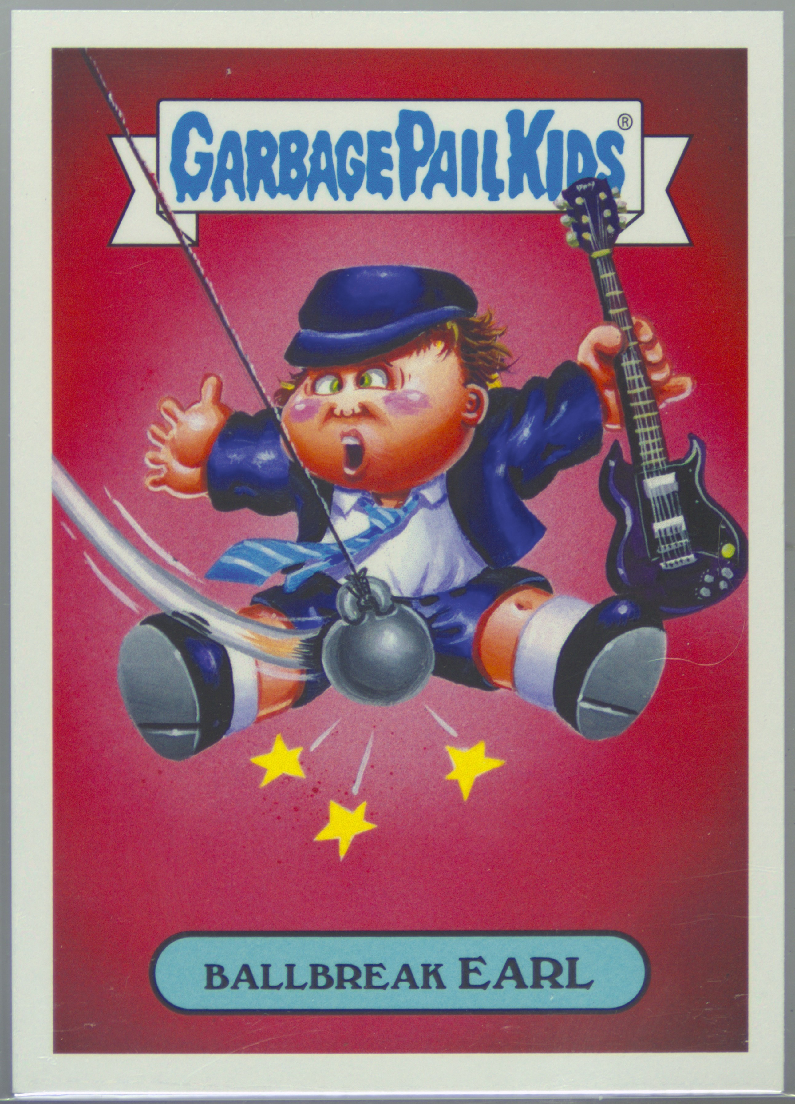 2017 Topps Garbage Pail Kids Battle Of The Bands Hard Rock #5b Ballbreak Earl front