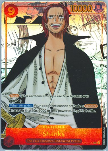 onepiece ワンピース　shanks シャンクス　law ロー　psa10 PSA10鑑定済】シャンクス【コミック版パラレル】《赤》 コミック