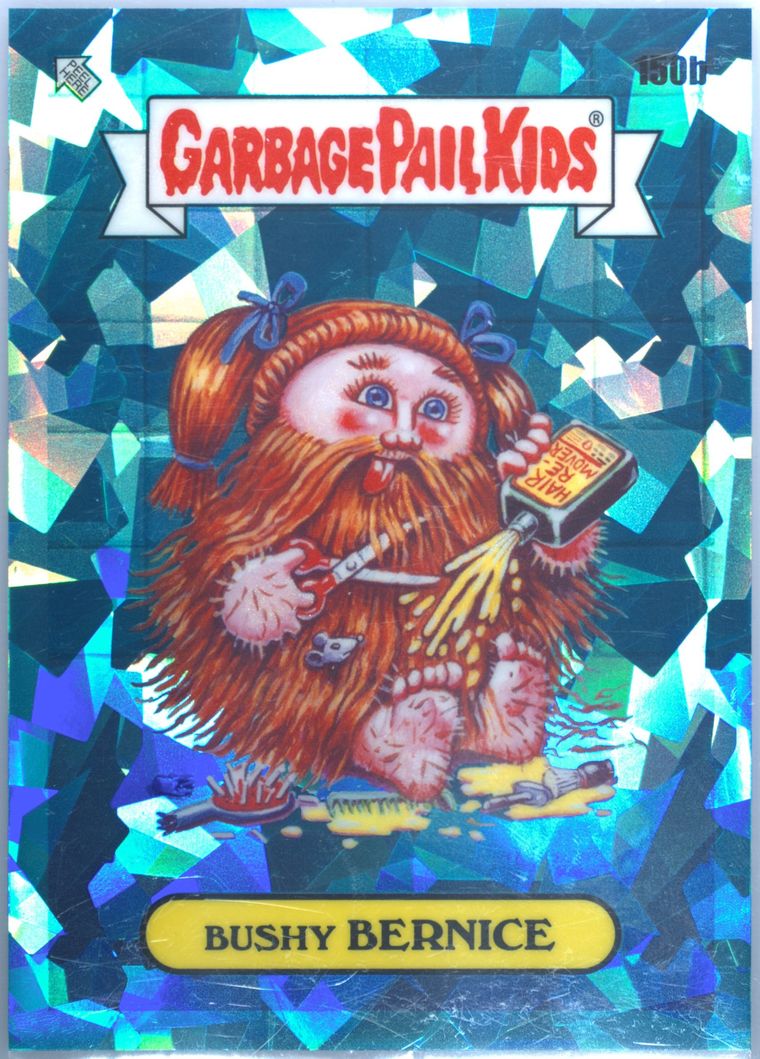 2021 Topps Garbage Pail Kids Sapphire Edition Aqua #150b Bushy Bernice front